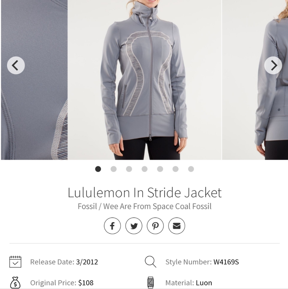 LULULEMON In Stride Jacket - Picture 2 of 8